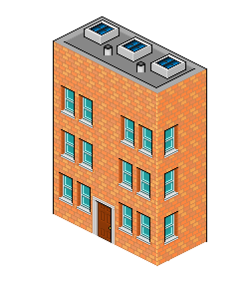 Piskel Building Example Isometric Pixel Building by KajeenPixel on DeviantArt