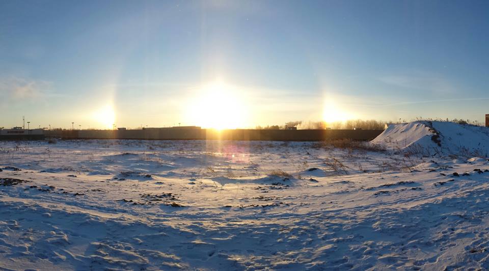 Winter Sunrise (Sundog) - Jan 2014