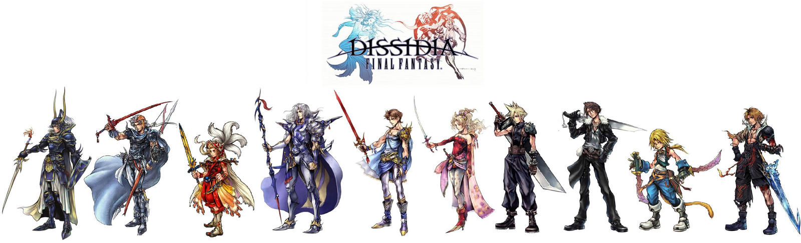Dissidia Hero Lineup -Basic- by BahamutINFINITY on DeviantArt
