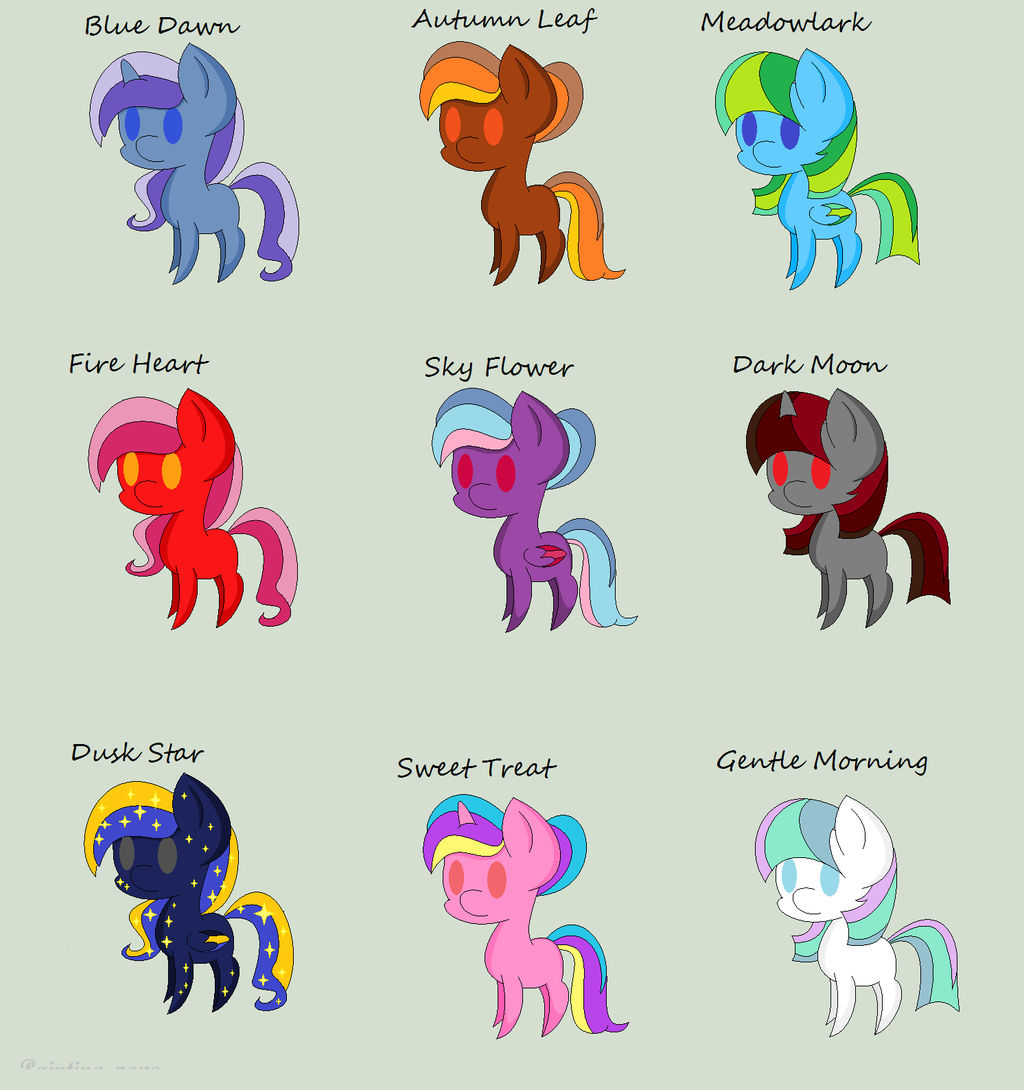 MLP OCs by HowlingWolf64 on DeviantArt