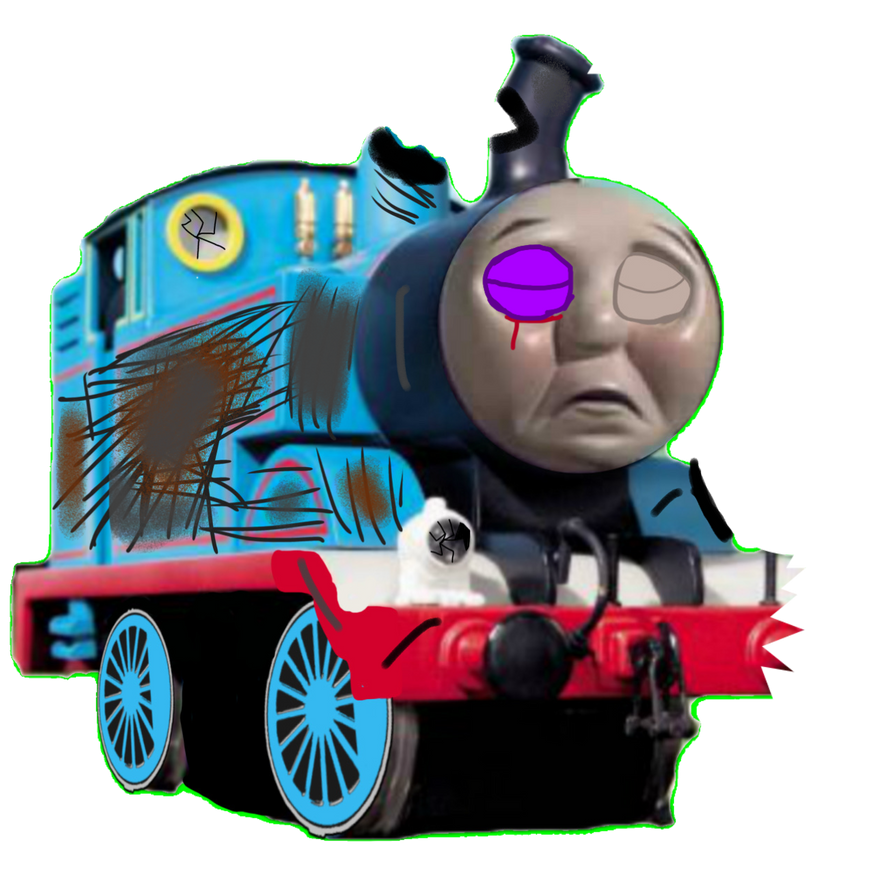 Damage Control Thomas Damaged Thomas PNG (remastered) V2 by trainmaster1239 on DeviantArt