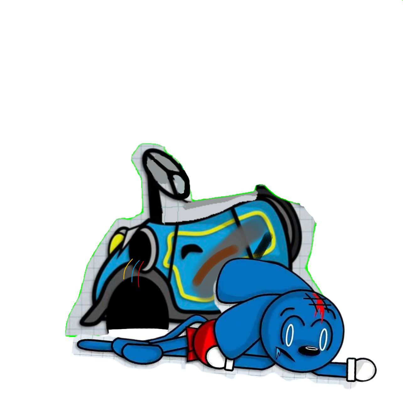 Deviantart Riggy Png Damaged/Unconscious Riggy PNG (Remastered) by trainmaster1239 on DeviantArt