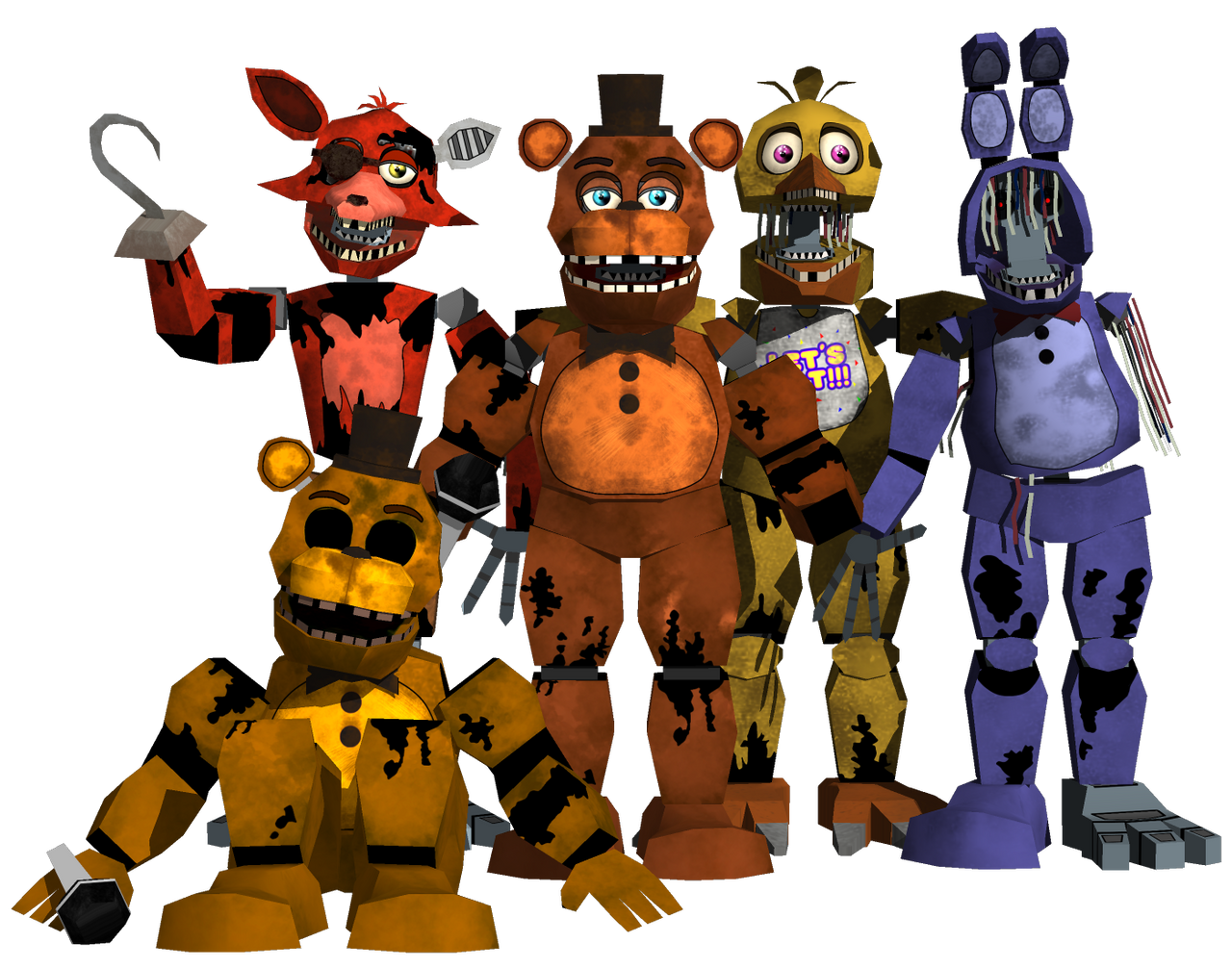 Five Nights at Freddy's 2 Papercrafts by fnafsuperfort on DeviantArt