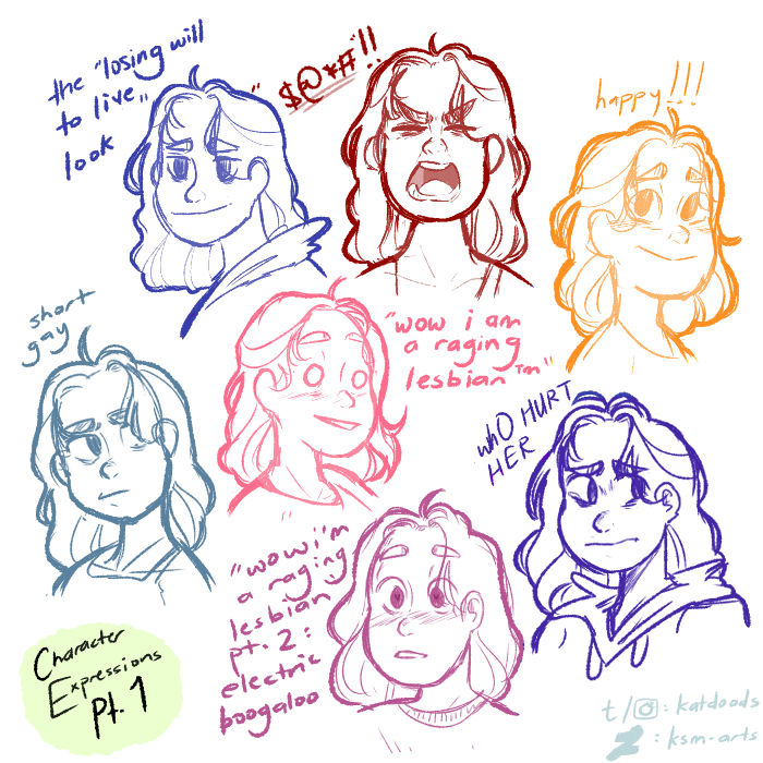 character expression practice part 1: vivi by ksm-arts on DeviantArt