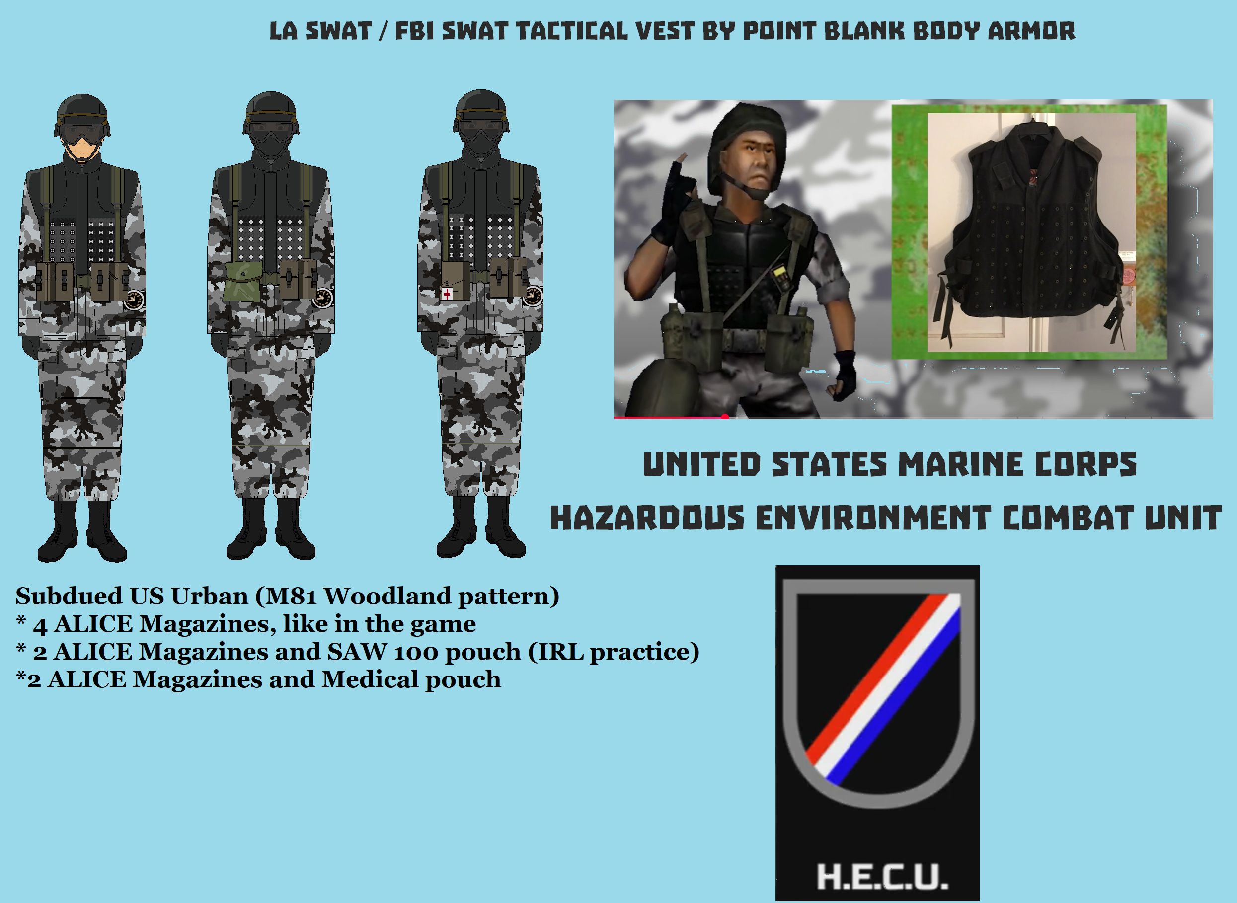 Half-Life, HECU Marines (HD version, Realistic)
