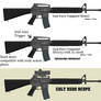 Task Force Vanguard M16A2 and M16A3