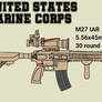 M27 IAR, Cerakoted / Sprayed Coyote Brown
