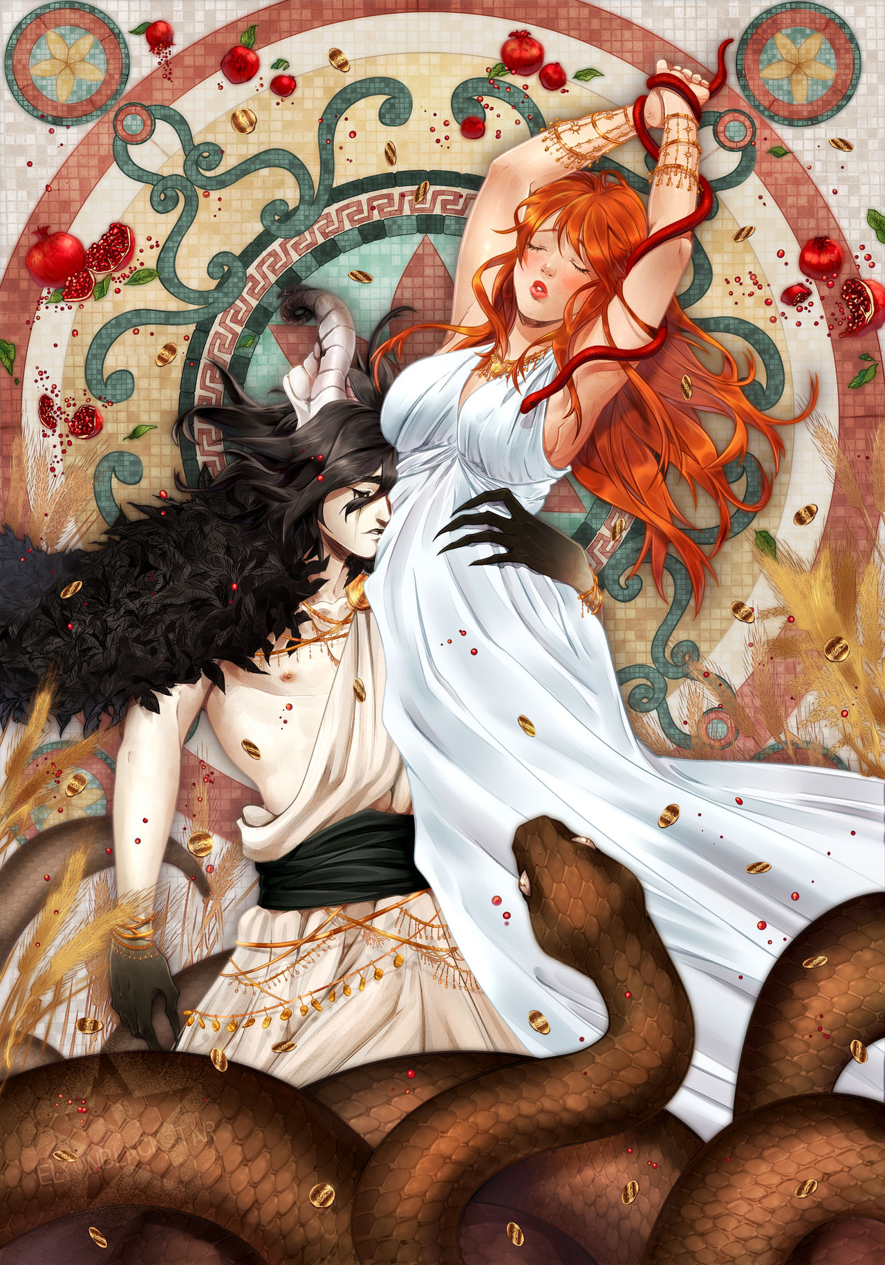 Webtoon Hades And Persephone Ficlets Hades and Persephone by ElyonBlackStar on DeviantArt