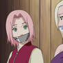Sakura and Ino gagged