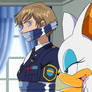 Agent Topaz gagged by Rouge