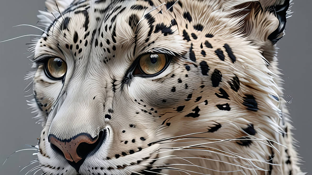 A Cyberpunk Portrait Of A Snow Leopard By Jean Mic by aiartgeneration ...