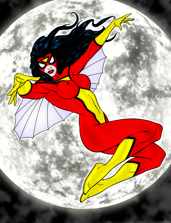 Color Me Spiderwoman - Colored