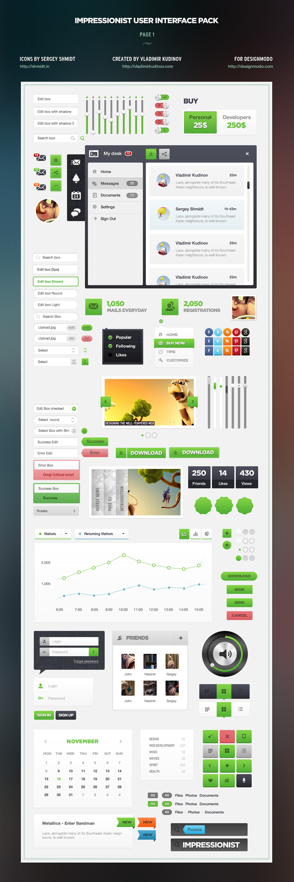 Impressionist UI - User Interface Pack