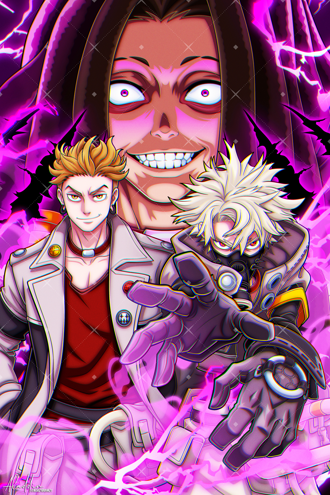 Gachiakuta - Rudo, Enjin and Jabber