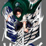 Captain Levi Ackerman - Attack on Titan Premium Anime Vector Apparel Graphic