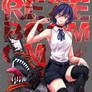 Reze Bomb Devil - Chainsaw Man Premium Vector Apparel Graphic