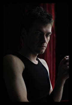 Red curtain