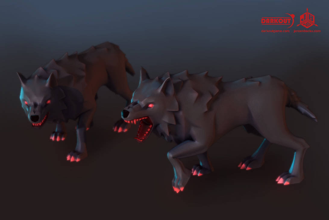 Darkout Game art: Wolves by JeroenBackx