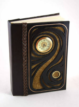 Gold Swirl Leather Journal by McGovernArts Gold Swirl Leather Journal by McGovernArts