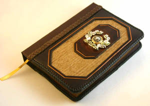 Gold Lion Leather Journal