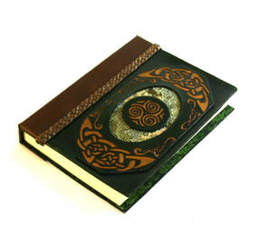 Celtic Green Leather Journal