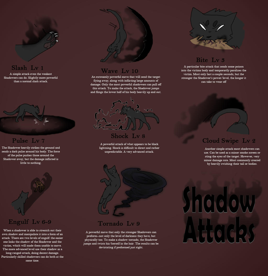 Shadow Attacks Shadow Attack Moves by Spiritaelia on DeviantArt
