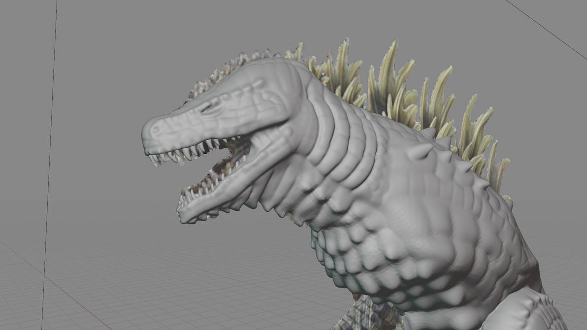 Godzilla Head Sculp by zalgo529 on DeviantArt