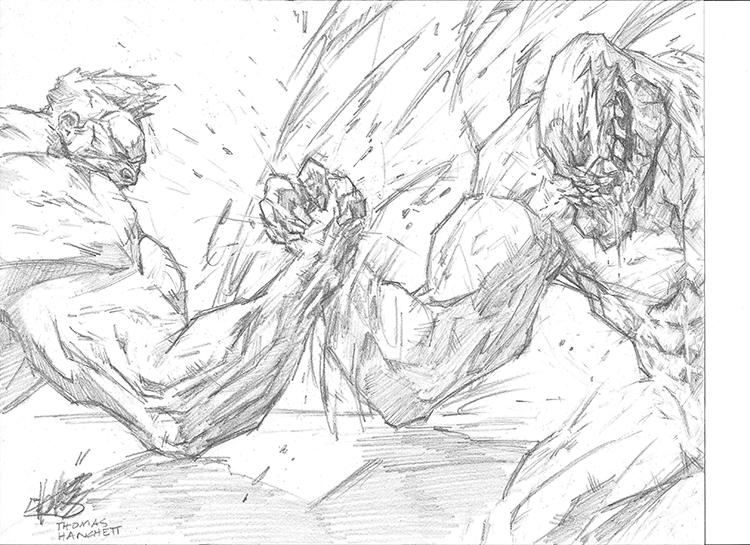 Red Hulk vs Venom progress gif by tomhanch on DeviantArt