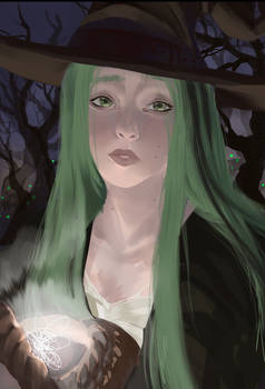 Green hair Witch!