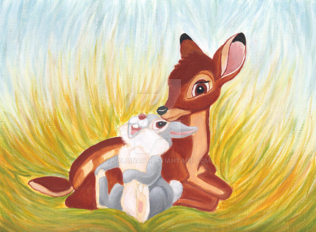 Bambi And Thumper By Salainart On DeviantArt bambi-and-thumper-by-salainart-on-deviantart