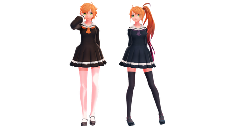 MMD School Uniform Anon and Kanon