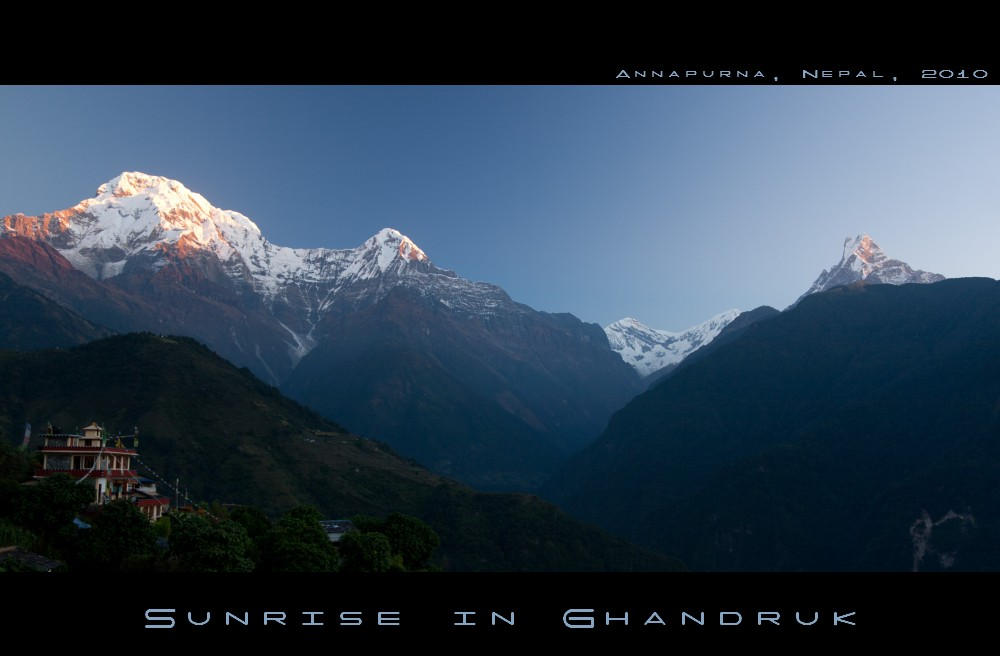 Sunrise in Ghandruk