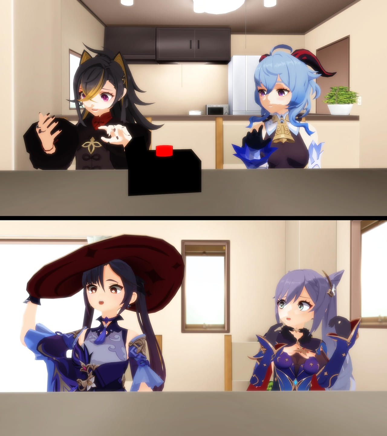 Randomizer Button Game - Keqing 1 by Cyalet-Lux on DeviantArt