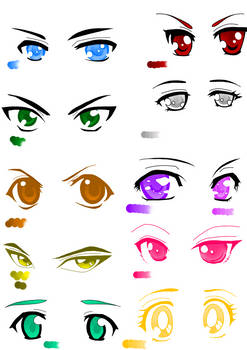 Anime Eyes (Art Homework)