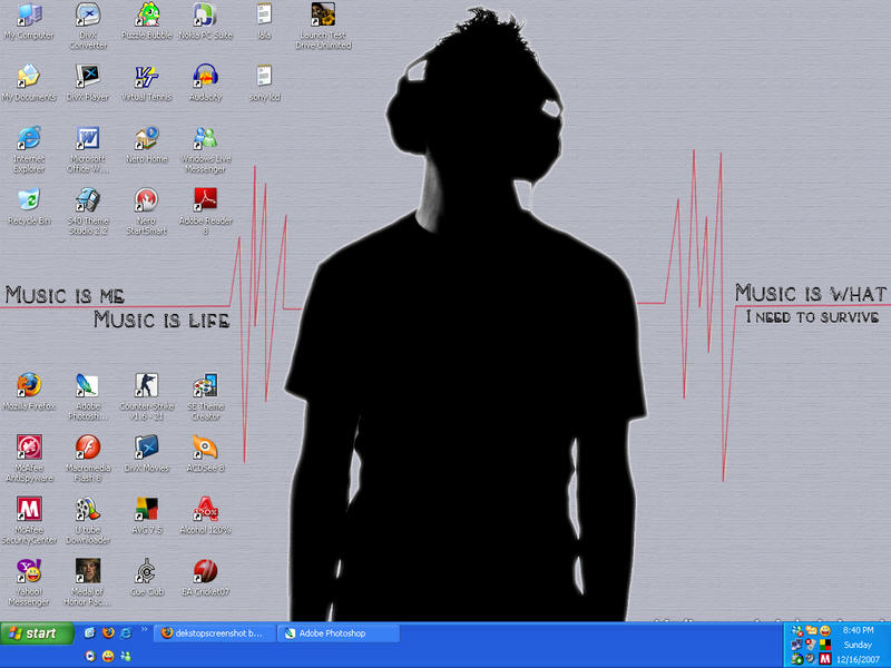 Desktop Computer Monitor Song Music Desktop by devilmaycryub on DeviantArt