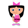 Annie Dressed Up as Isabella from Phineas and Ferb