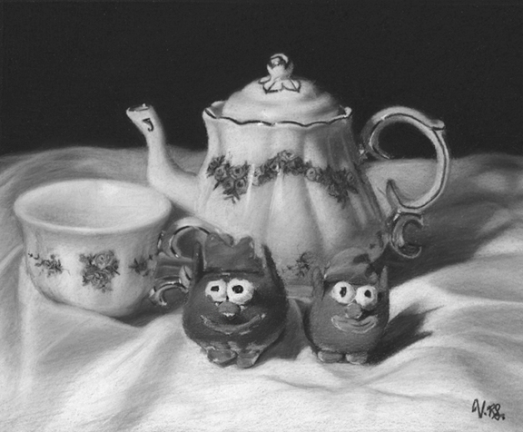 A Teapot Study With Friends