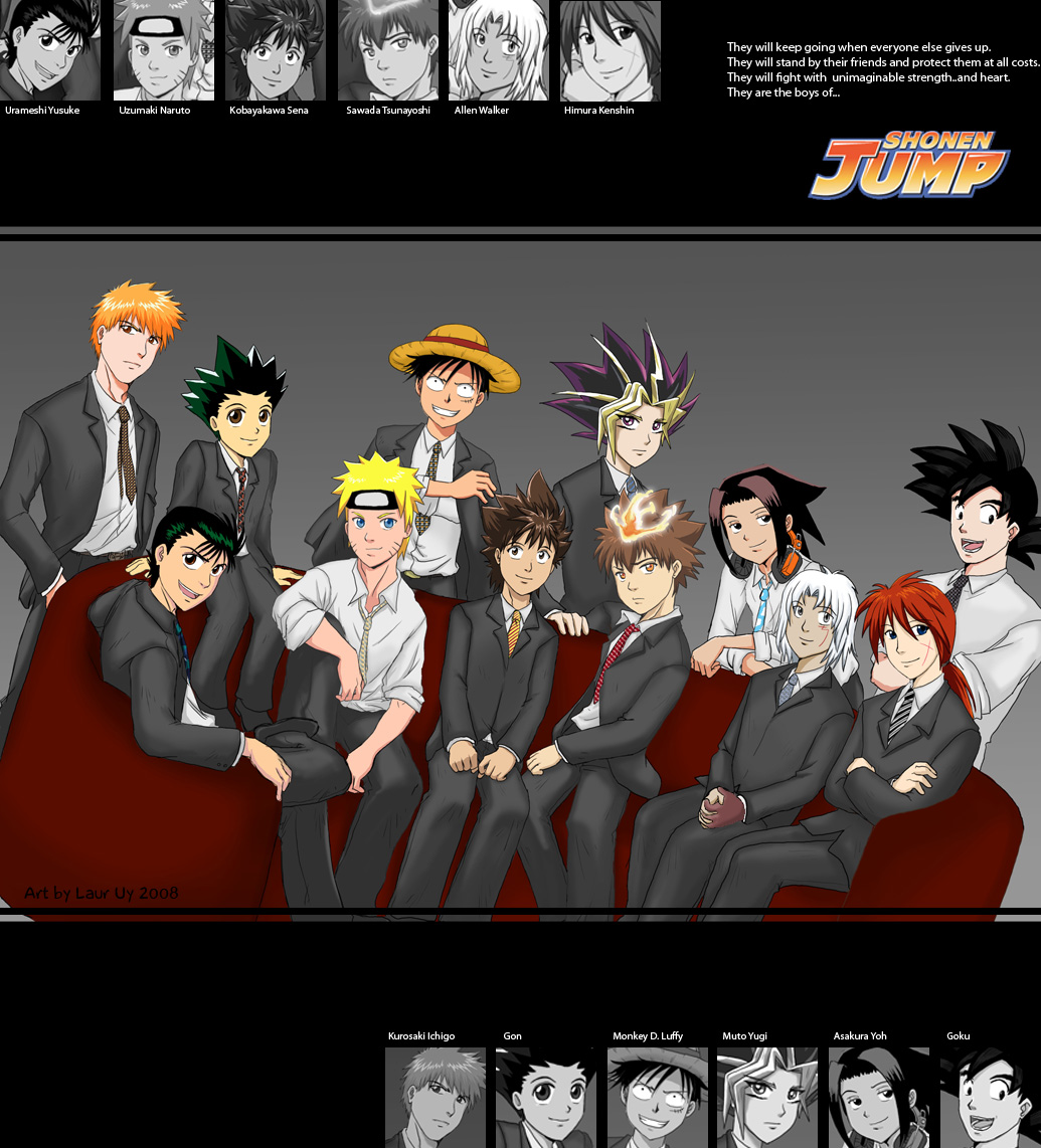 Kenshin, Goku, Naruto, ichigo,Shiryu,Seiya e Luffy by M4ts-Desenhos on  DeviantArt