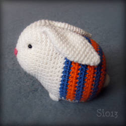 Orange Blue Bunny