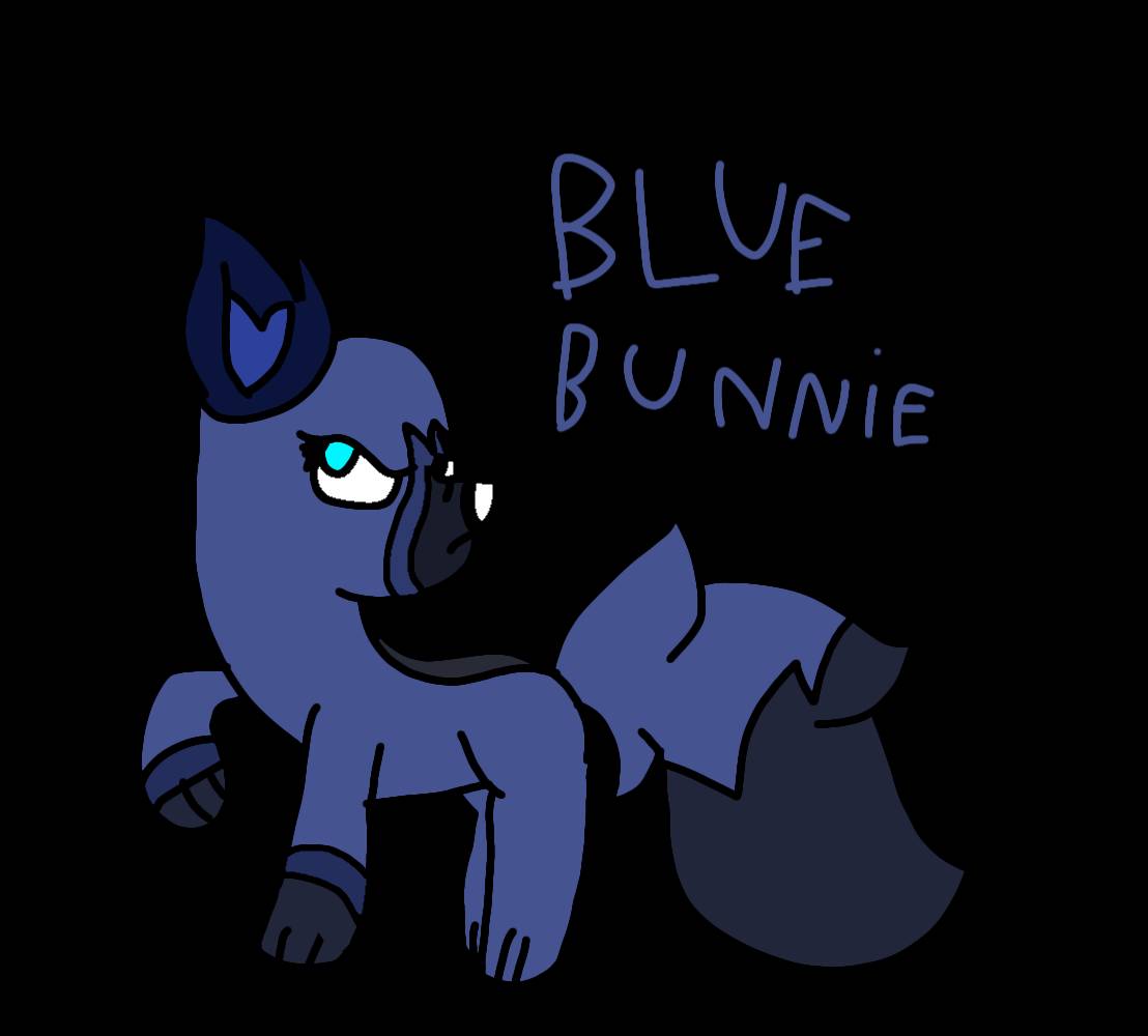 Blue Rabbit Deviantart Blue Bunnie by felizcumpleY on DeviantArt