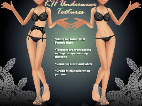 KH Lingerie/Lace Underwear Textures: DL