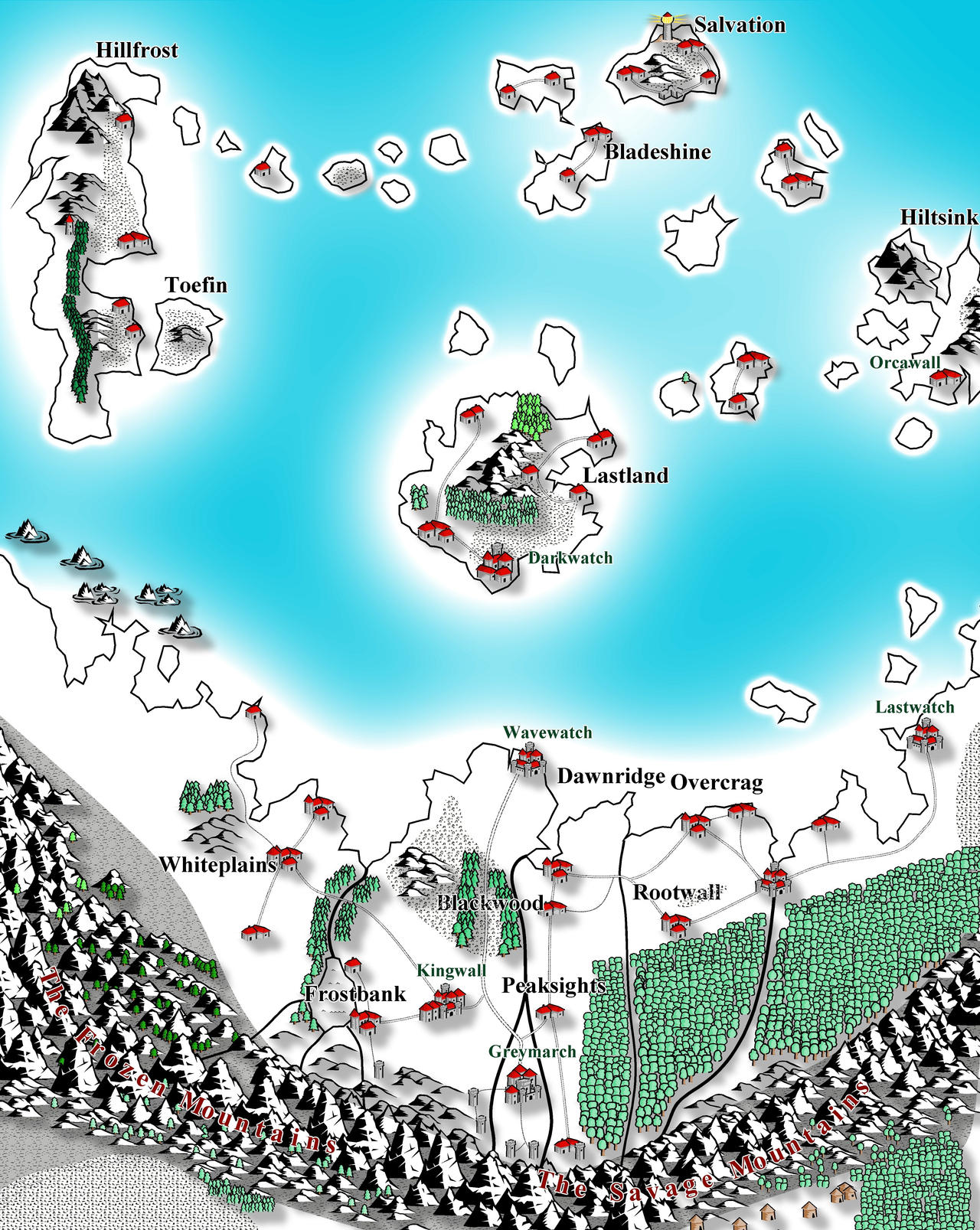 The Ivory Kingdom Map by TroikaMoira on DeviantArt