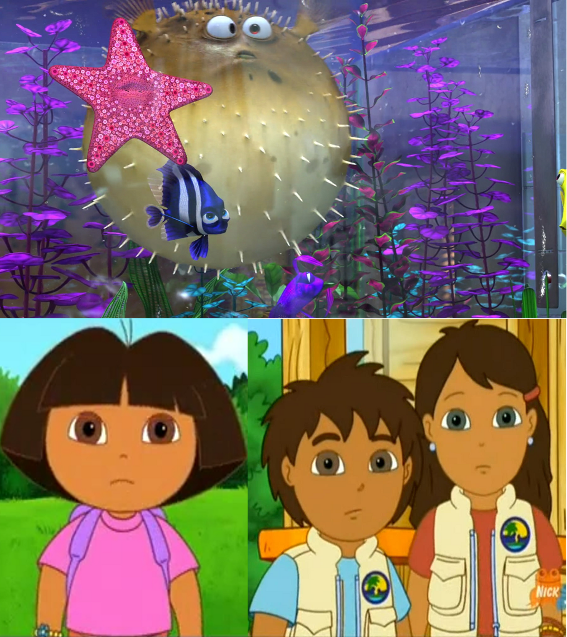 Dora, Diego, and Alicia See Bloat Inflated by darkmeowser on DeviantArt