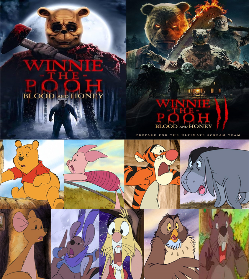 Pooh Rabbit Scared Pooh and Friends Scared WTP Blood and Honey 1 2 by darkmeowser on ...