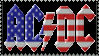 AC-DC USA Flag Logo Stamp