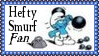 Hefty Smurf Fan Stamp