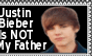 Justin Bieber Is Not My Father Stamp