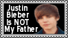 Justin Bieber Is Not My Father Stamp