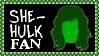 Marvel Comics She-Hulk Fan Stamp by dA--bogeyman