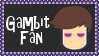 Marvel Comics Gambit Fan Stamp by dA--bogeyman